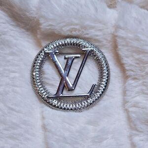 Silver Fashion Logo Pin